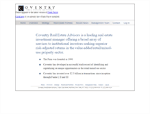 Tablet Screenshot of coventryadvisors.com